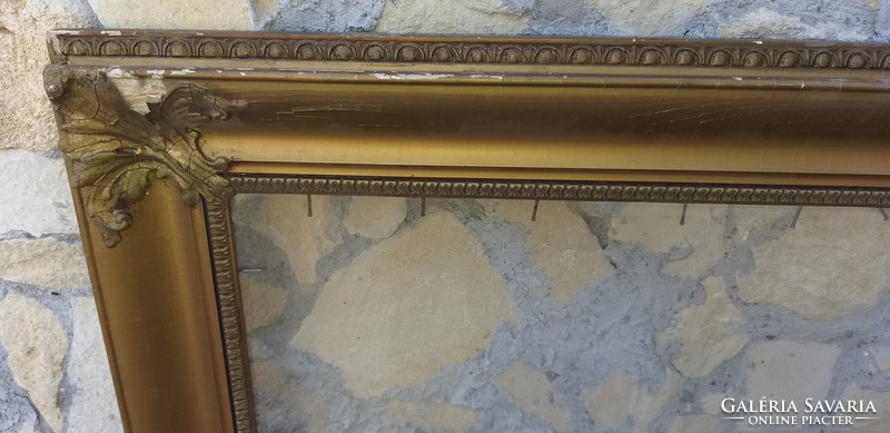 Antik üvegezett blondel keret 103 cm x 68 cm