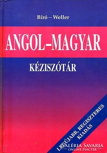 Angol-magyar kéziszótár (Bíró-Weller)