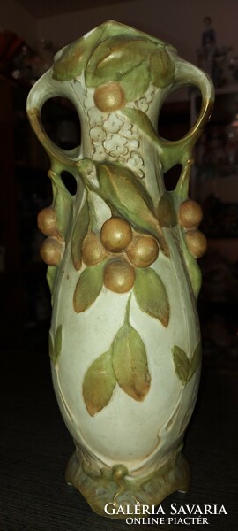 Royal dux Art Nouveau pair of acorn vases