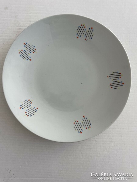 Old Zsolnay rare, special patterned bowl and plate
