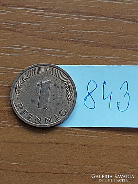 30 FT / DB NÉMETORSZÁG NSZK 1 PFENNIG 1985  F,  843