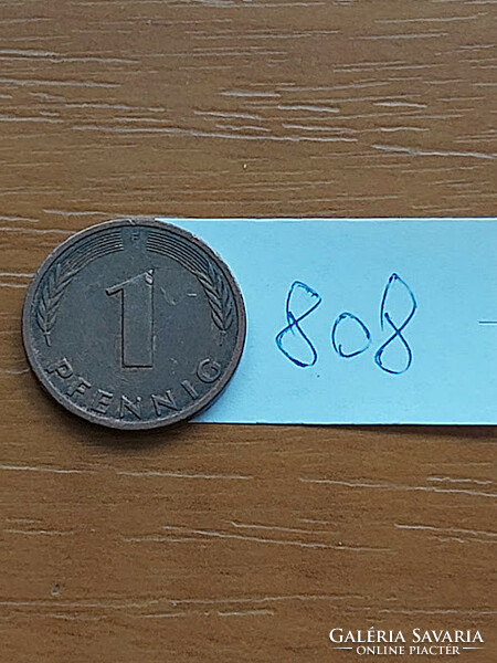 30 FT / DB NÉMETORSZÁG NSZK 1 PFENNIG 1987  F,  808