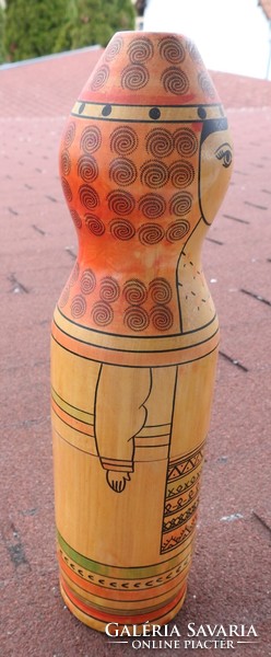 Matryoshka doll wooden drink holder