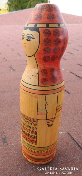 Matryoshka doll wooden drink holder