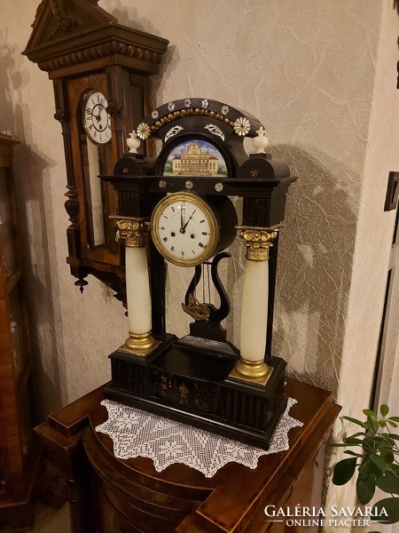 Antique Biedermeier beautiful table clock!