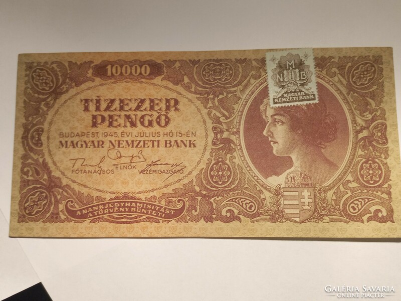 1945-ös 10000 Pengő aUNC