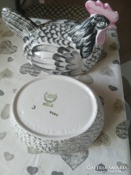 Hemp-seeded chicken pot /English ceramic/