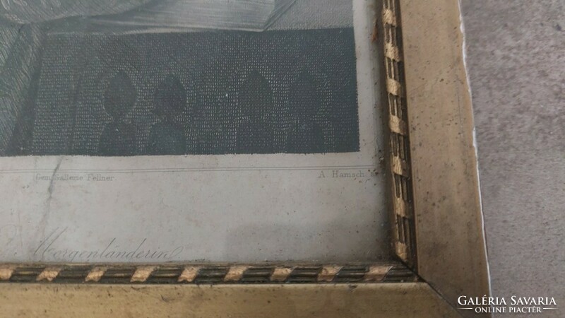 (K. Hanisch, die morgenländerin 23x17 cm with frame (engraving?)
