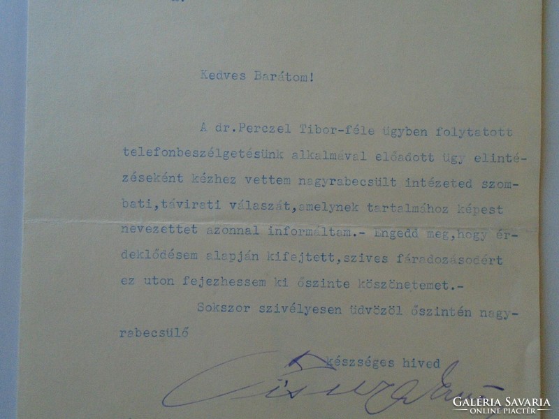 ZA432.23 Visnya Ernő, a Pécsi Takarék Pénztár elnök-vezérigazgatója - Perczel féle ügy 1931