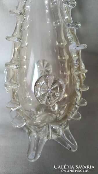 Antique broken glass vase {ü16}