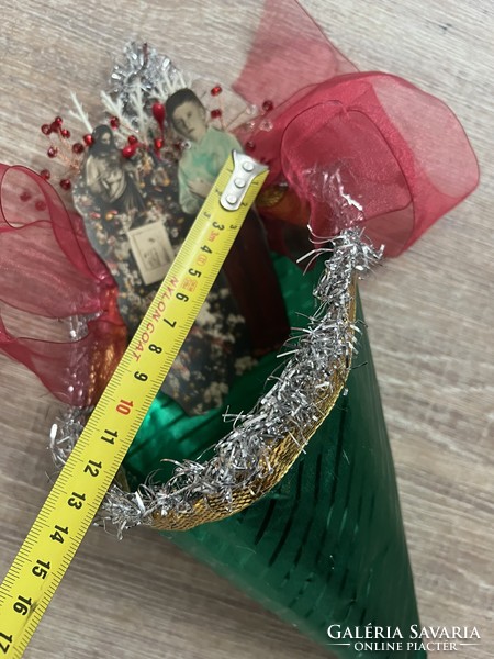 Regi paper nostalgia Christmas tree decoration sugar holder