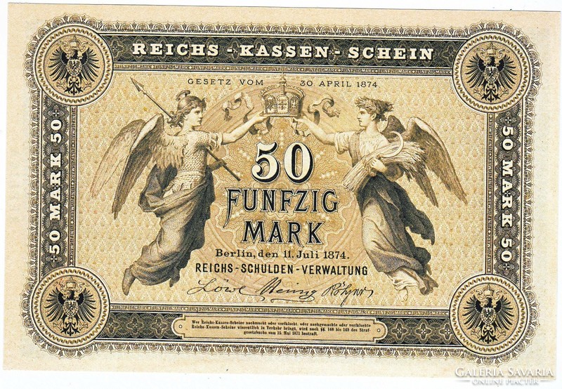 Germany 50 German gold marks 1874 replica