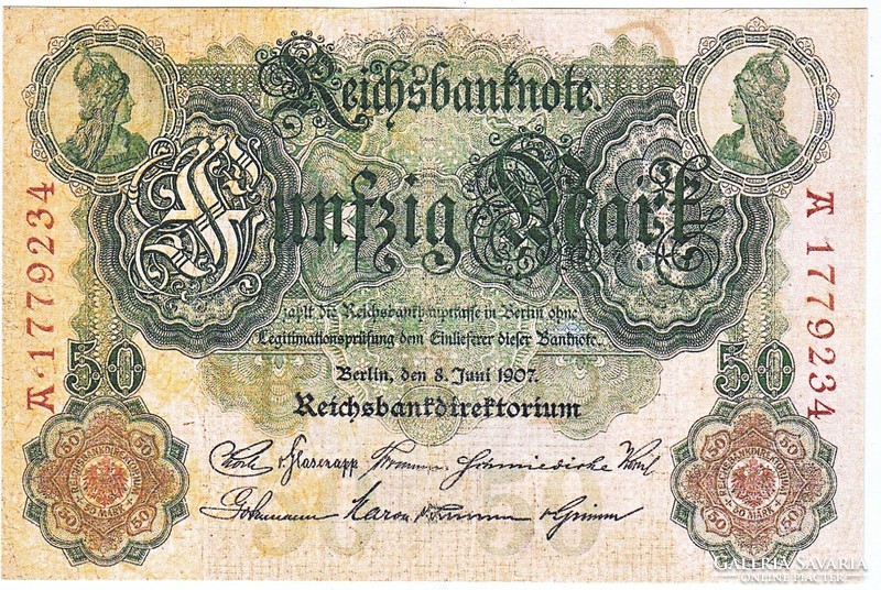 Németország 50 Német arany márka 1907 REPLIKA