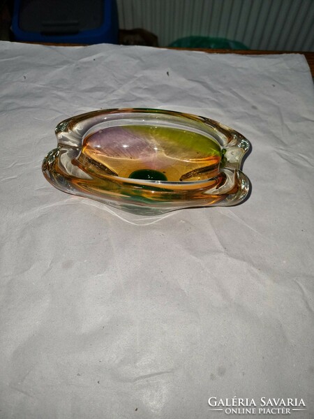 Czechoslovakian crystal ashtray