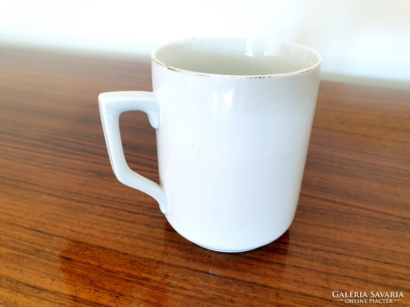 Old Zsolnay porcelain mug forget-me-not tea cup