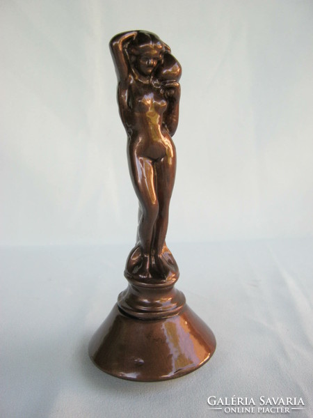 Female nude metal sculpture