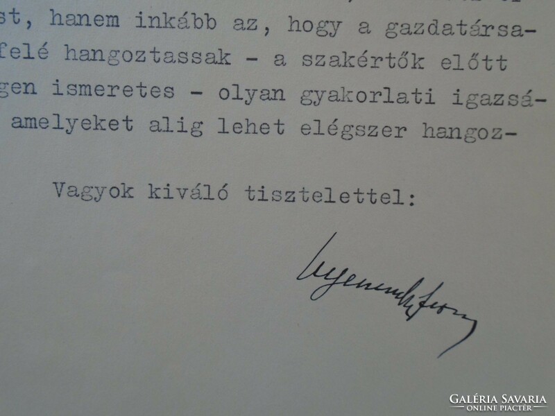 ZA432.16 Pénzügyminisztérium Hitelosztály - Darányi Ignác előadásának küldéséről 1943
