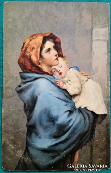 Antik Stengel képeslap -  R. Ferruzzi: Madonnina - postatiszta, sorszáma 29343, postatiszta