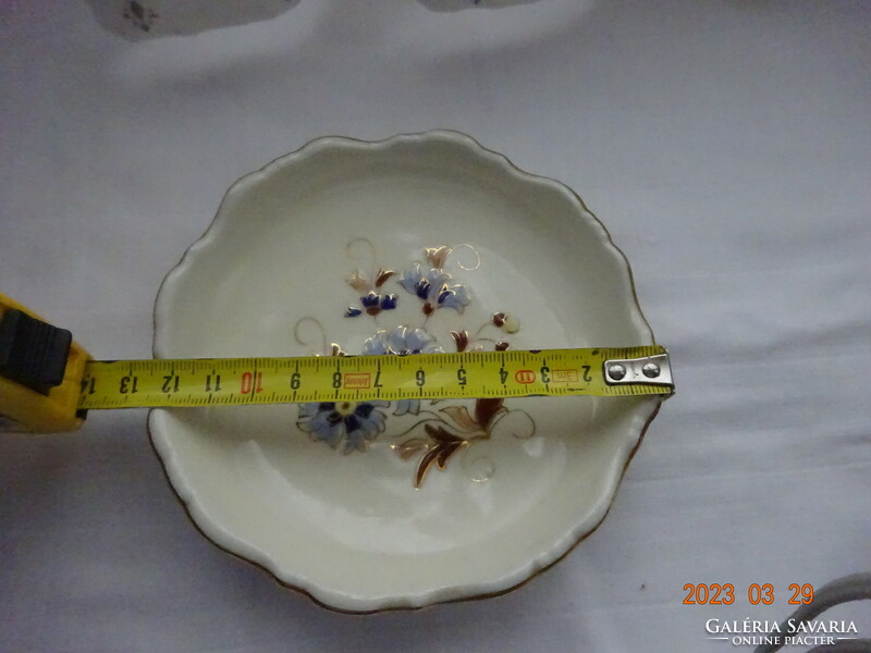 Zsolnay cornflower round small bowl, jewelry holder