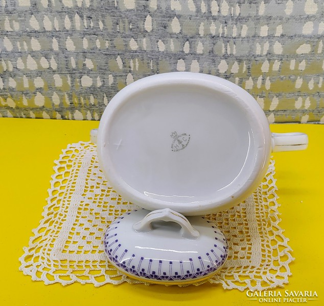 Czechoslovak h & c porcelain sugar bowl