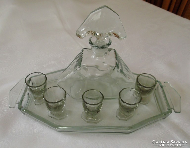 Liquor / short drink set for sale from the first period of the last century!