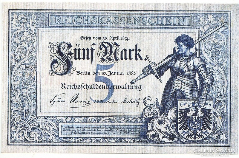 Németország 5 Német arany márka 1882 REPLIKA