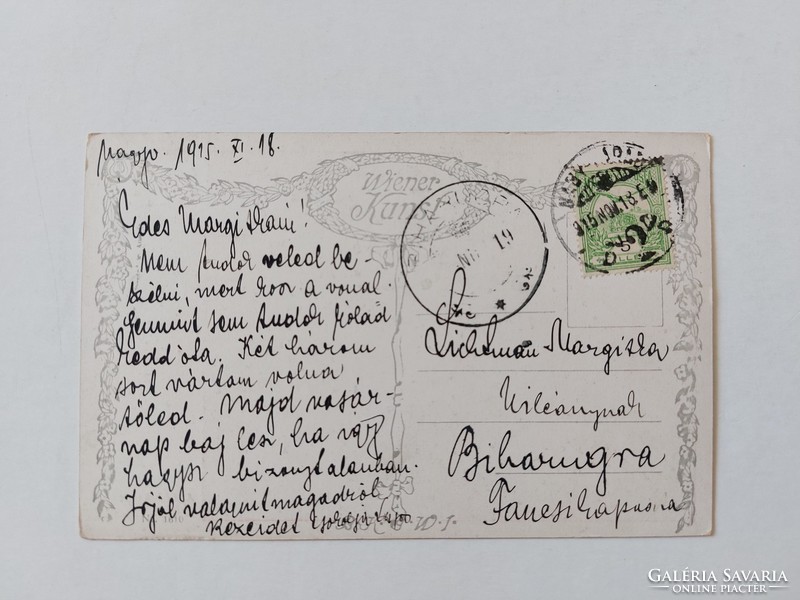 Régi képeslap 1915 művészeti levelezőlap