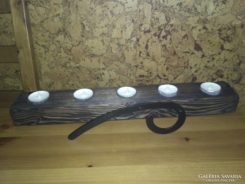 Rustic candlestick, candlestick holder