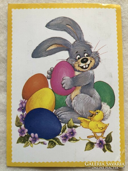 Régi rajzos Húsvéti képeslap - Bakai Piroska rajz                             -3.