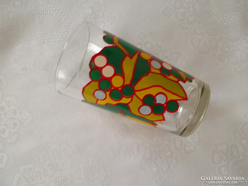 Glass jug with retro pattern for sale!