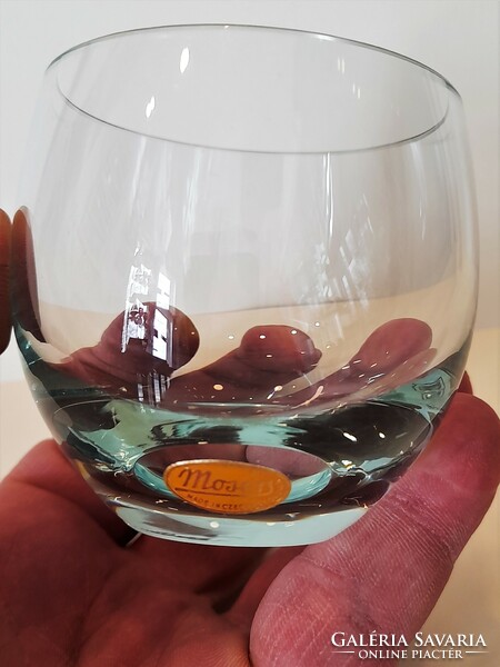 Régi, nagyobb méretű Moser Culbuto pohár