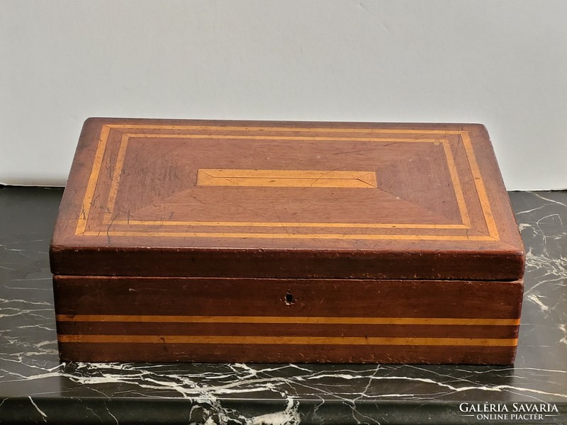 Antik fadoboz 31x21x8cm -- fa doboz ékszertartó ládika
