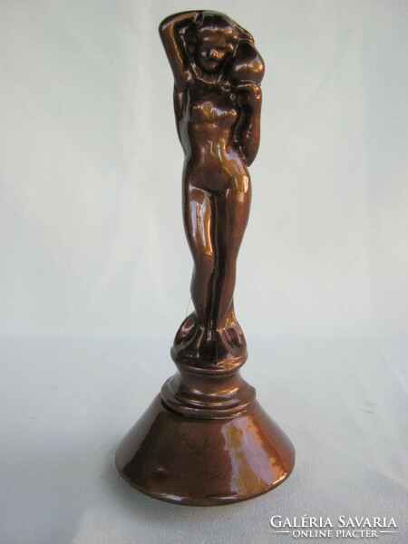 Female nude metal sculpture