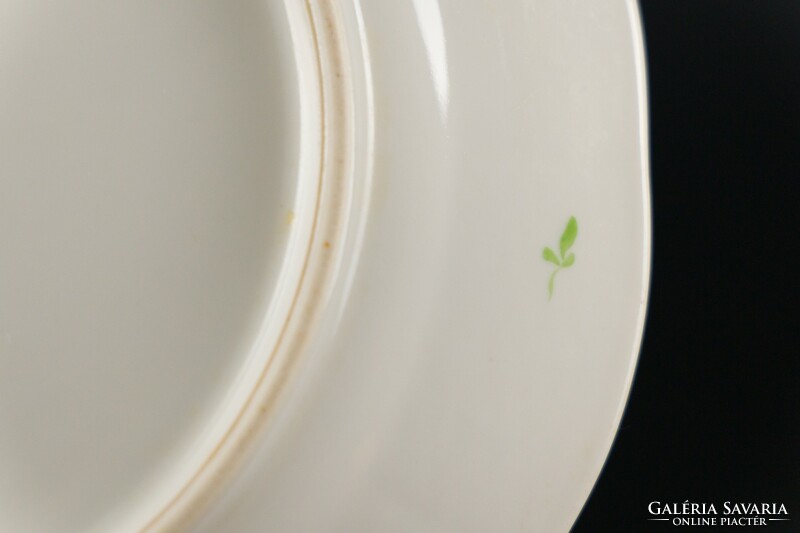 Herendi porcelán lapos tányér, jelzett, nagy méret,  pótlásnak.