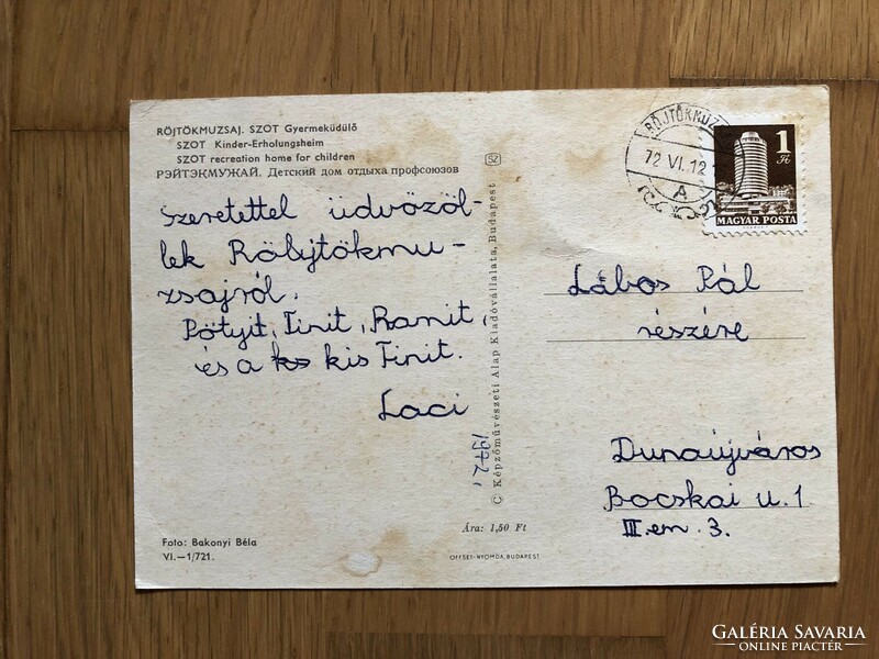 Postcard for Röjtökmuzsa