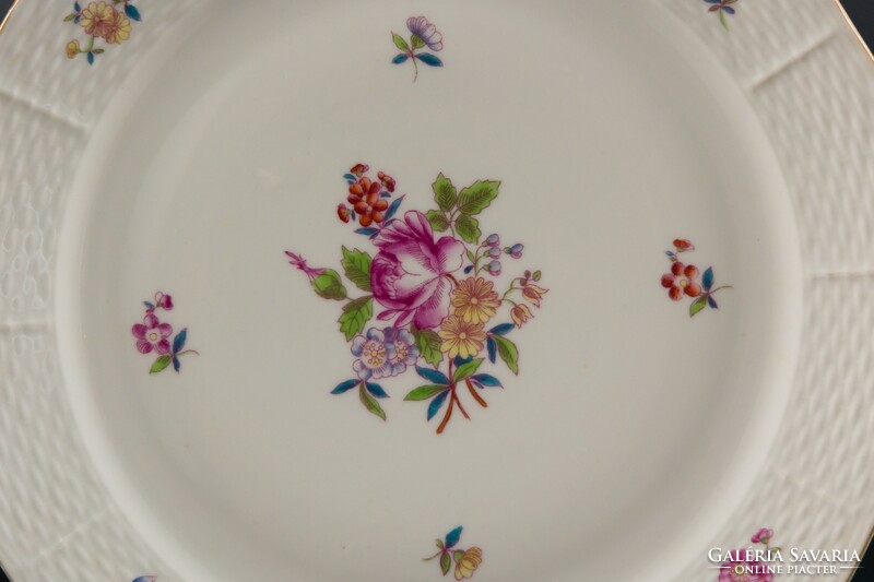 Herend porcelain flat plate, marked, large size, for replacement.