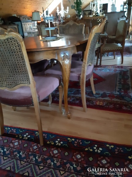 Warrings kinyitható étkezőasztal 4 székkel