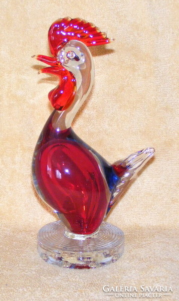 Murano glass rooster