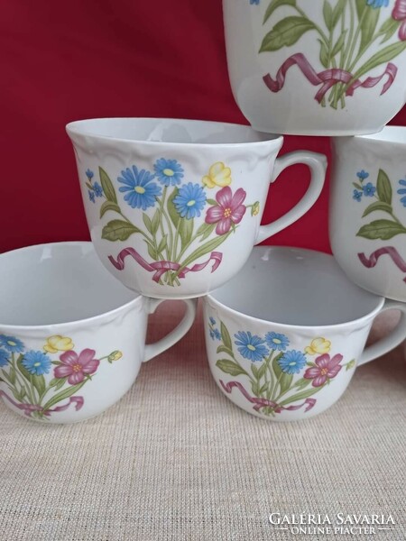 6 kahla fabulous floral 3 dl cups cocoa mugs nostalgia porcelain for sale together