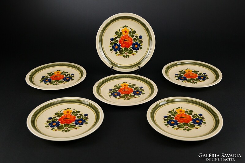 Bavaria Winterling Röslau porcelán süteményes tányér, 6 darab