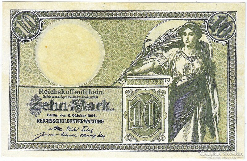 Germany 10 German gold marks 1906 replica