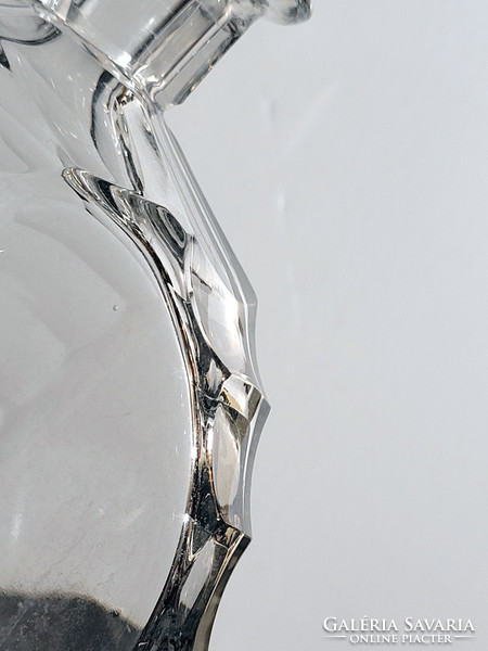 22cm art deco liquor bottle polished glass