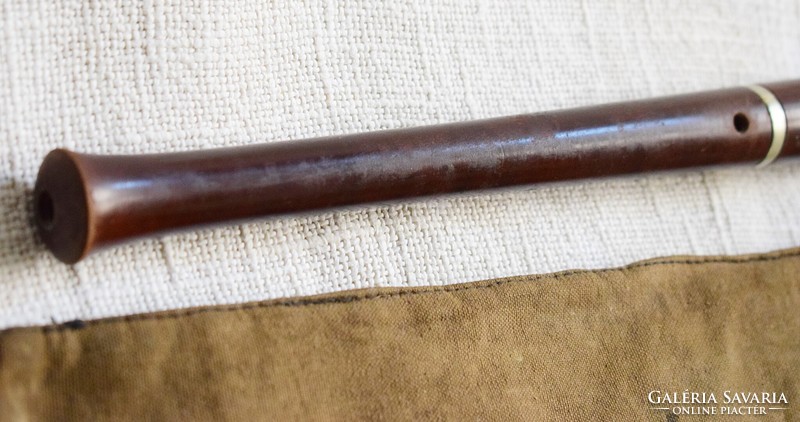 Old instrument flute Hungarian budapest herwiga soprano