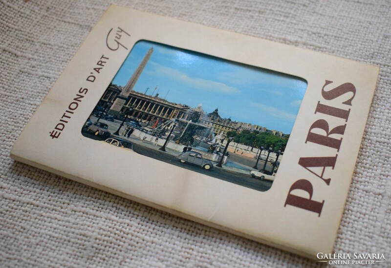 Régi francia képeslap csomag Paris Editions D'art Guy 16db. 60-as évek