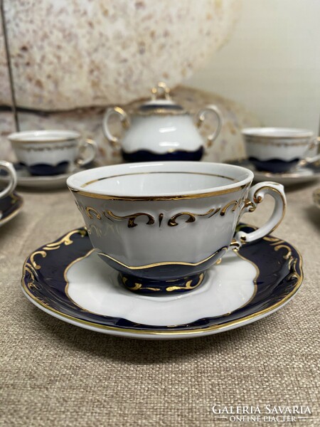 Zsolnay porcelain pompadour tea set a41