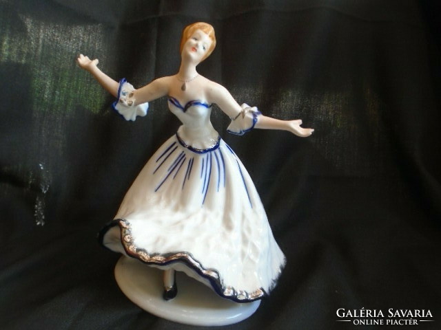 Balerina waledorf stilusú figura vitrin állapotban