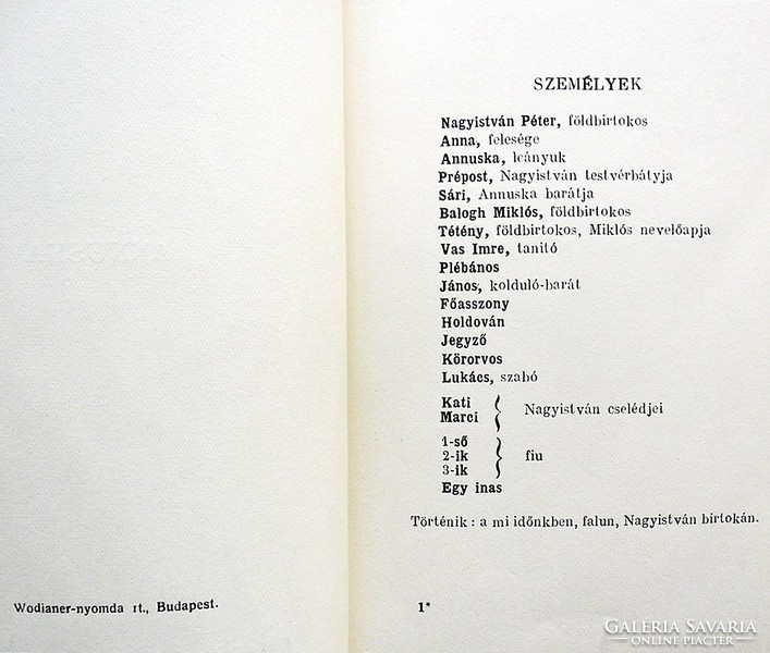 Géza Gárdonyi: Annuska (play) + friend Péter (narrative) in one volume, numbered, published by Dante)