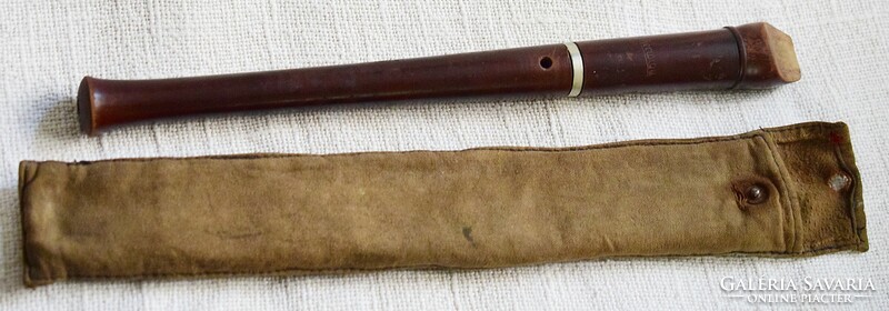 Old instrument flute Hungarian budapest herwiga soprano