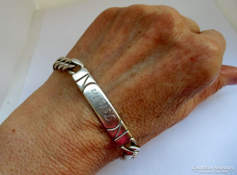 Very nice silver bracelet with 