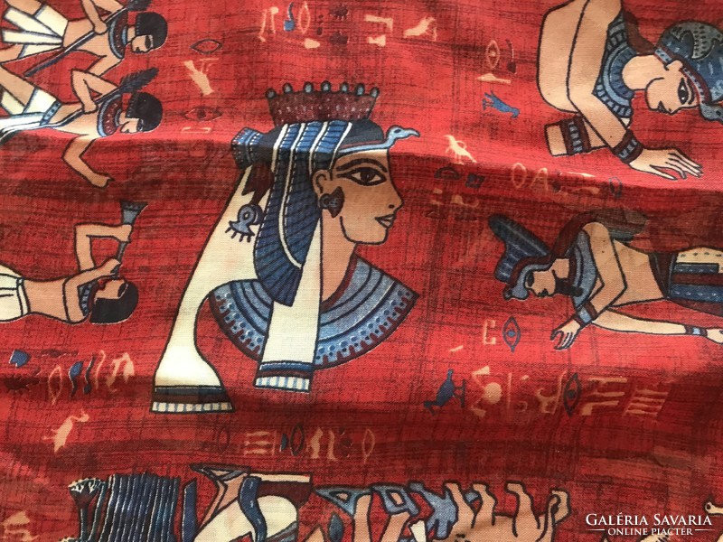 Egyiptomi kendő a 70-es évekből hatalmas méretben, 150 x 120 cm